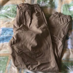 Tan Old Navy jogger pants size M